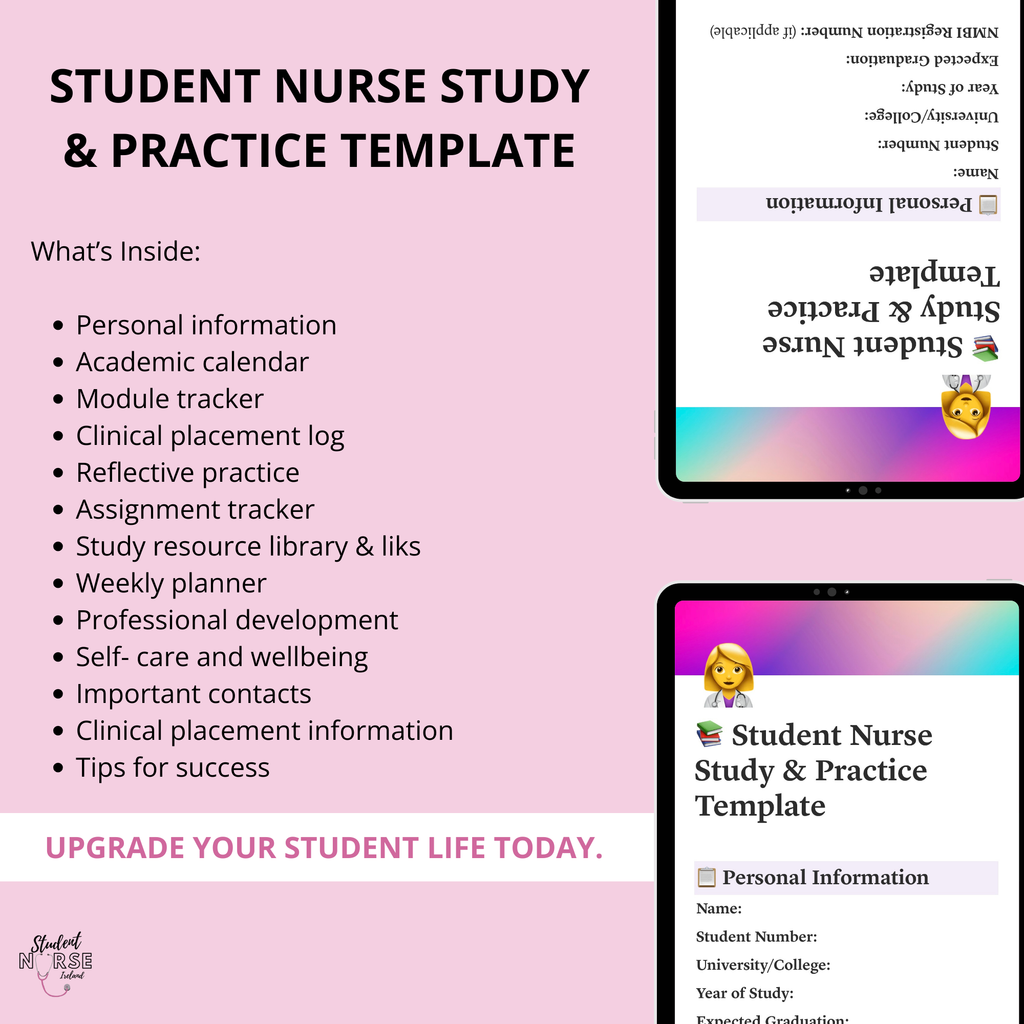 Student Nurse Study & Practice Template