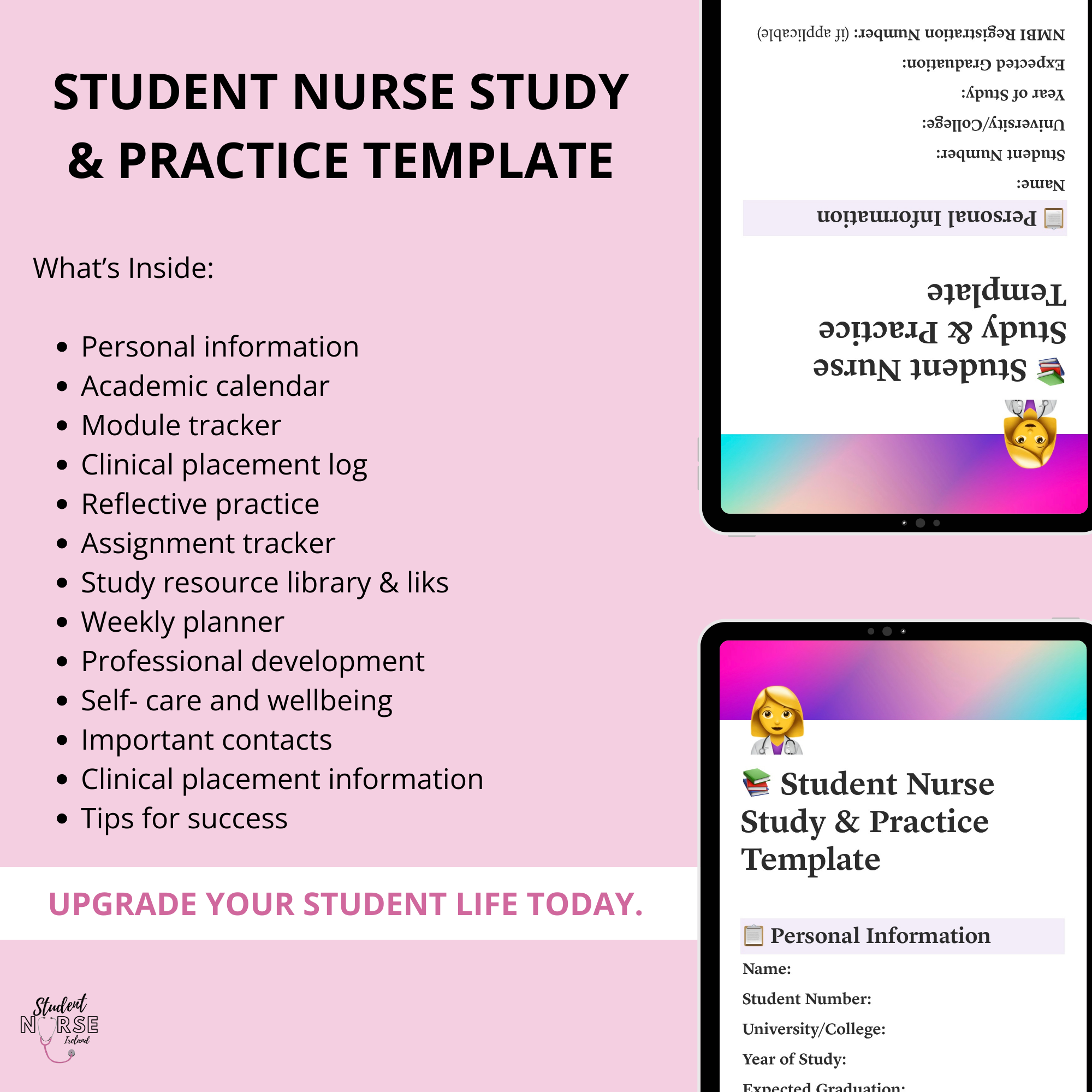 Student Nurse Study & Practice Template